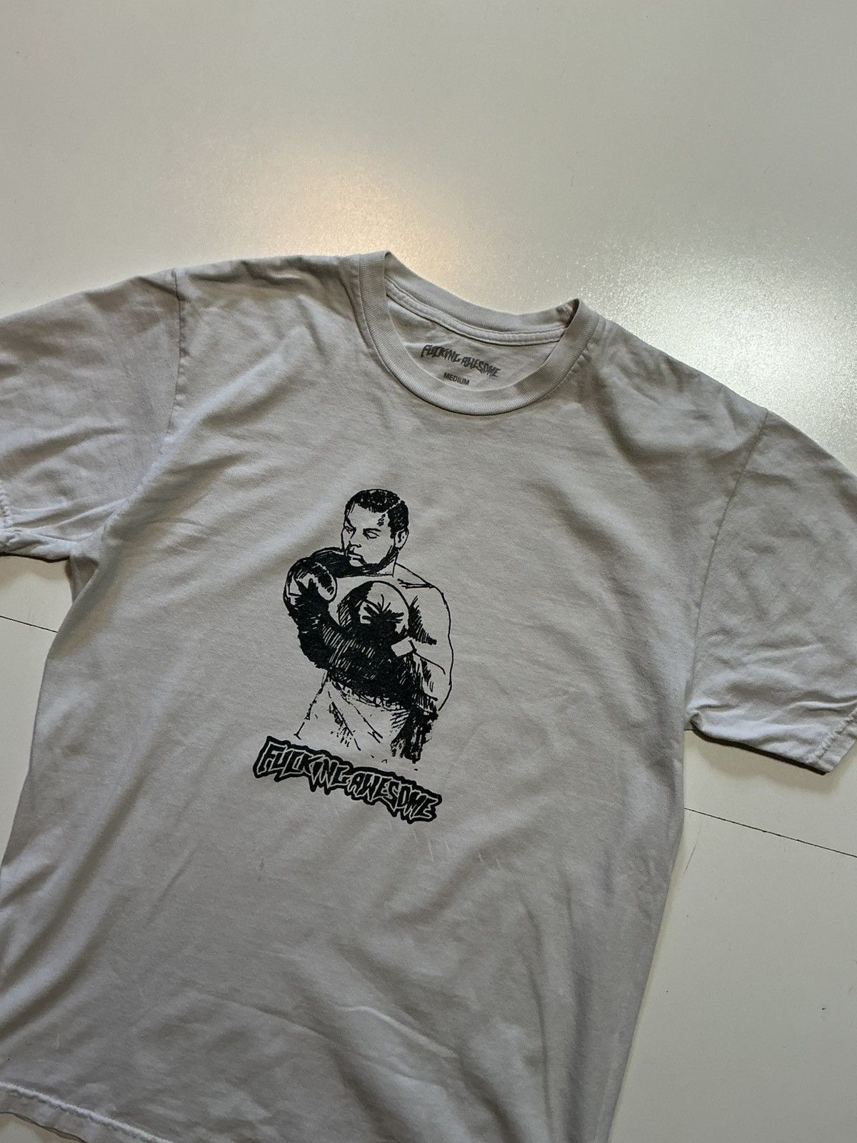 Fucking Awesome F*cking Awesome Boxing Auto Car White Graphic S/S T-Shirt Size US M / EU 48-50 / 2 - 4 Thumbnail