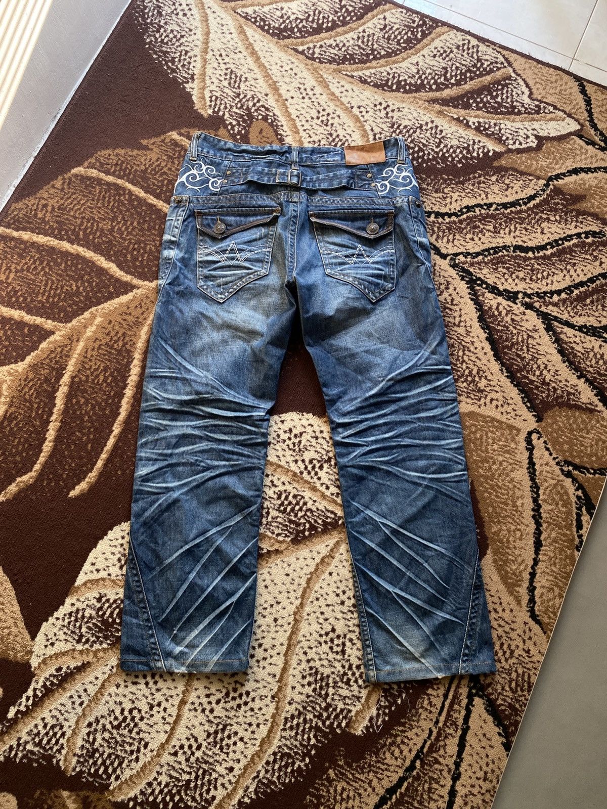 Hysteric Glamour Osaka Big Train Buckle Back Jeans Size US 34 / EU 50 - 2 Thumbnail