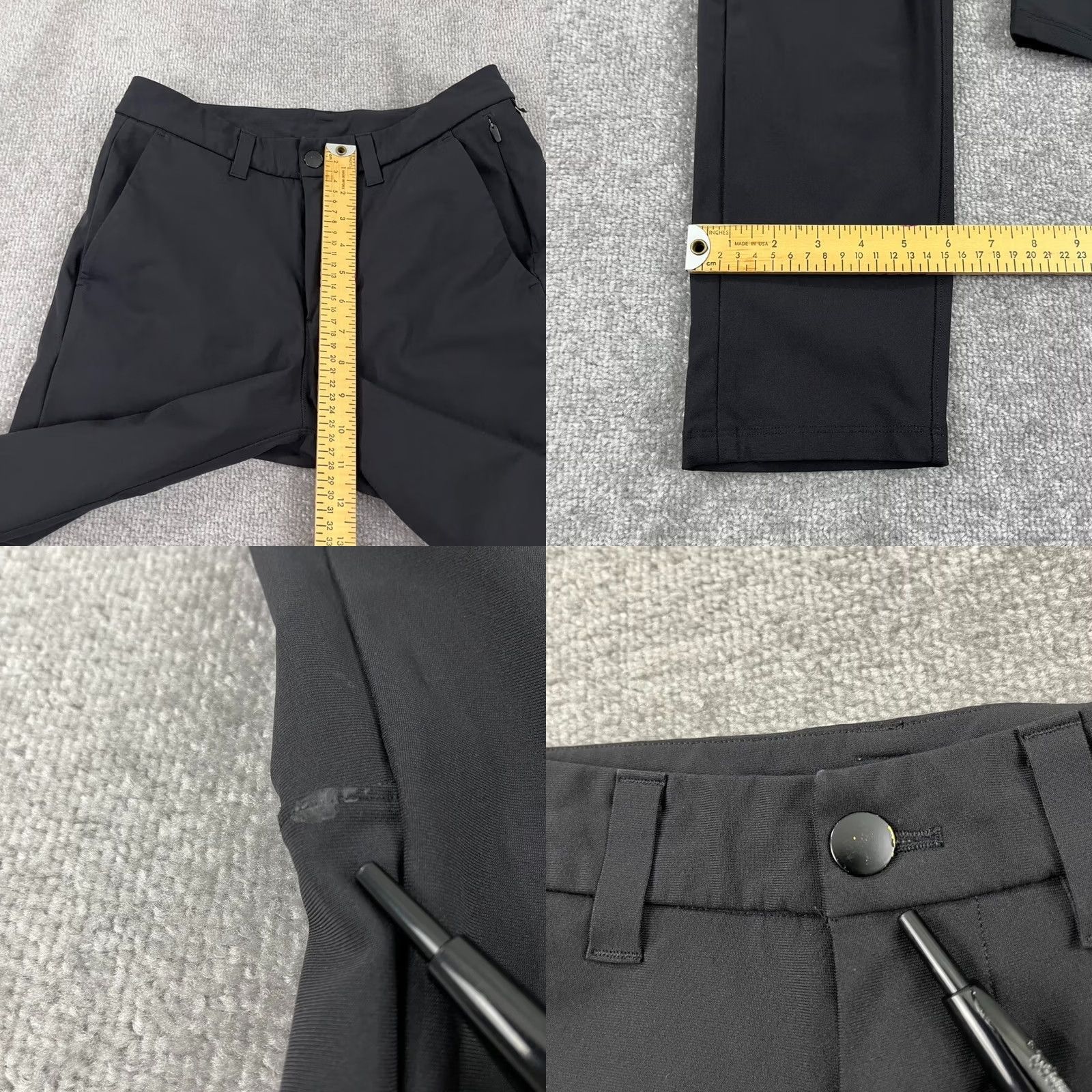 Lululemon LULULEMON Pants Mens 28 x 30 Commission Slim Warpstreme Black Performance Golf Shirt? Size US 28 / EU 44 - 8 Thumbnail