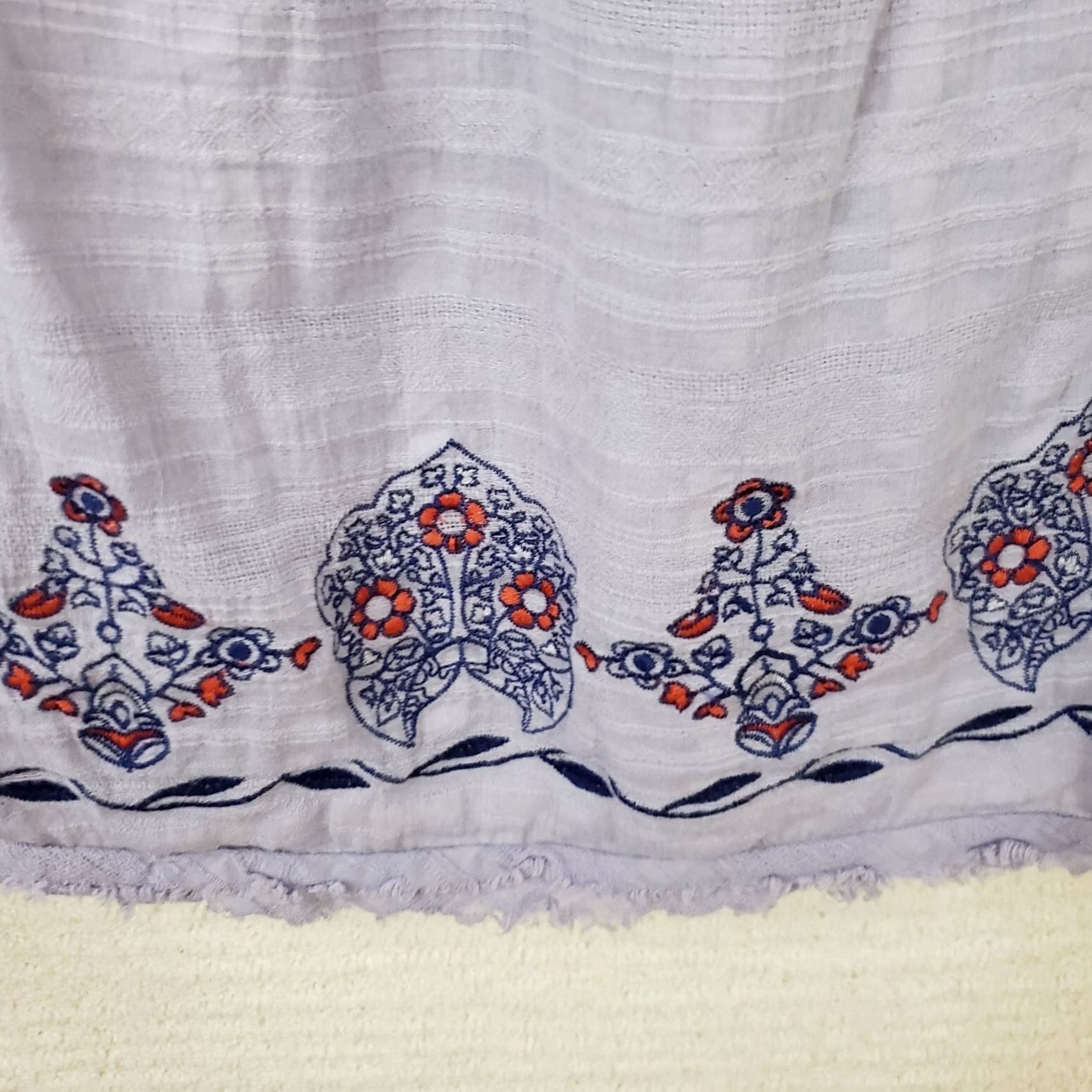 Vintage Knox Rose Embroidered V Neck Boho Ladies Purply Blue Shirt Womens 1X Size XL / US 12-14 / IT 48-50 - 6 Thumbnail