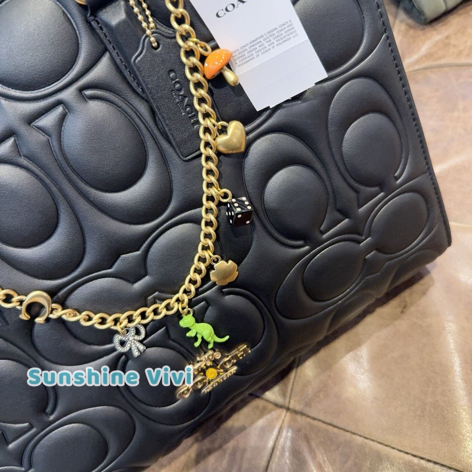 Coach NWT Coach Bundle Large Maggie Bag CY672 & CCD30 Long Chain Size ONE SIZE - 5 Thumbnail