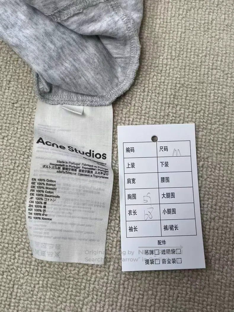 Acne Studios Acne Studios Logo Print Off-Shoulder Loose Fit Solid Color Size US M / EU 48-50 / 2 - 4 Thumbnail