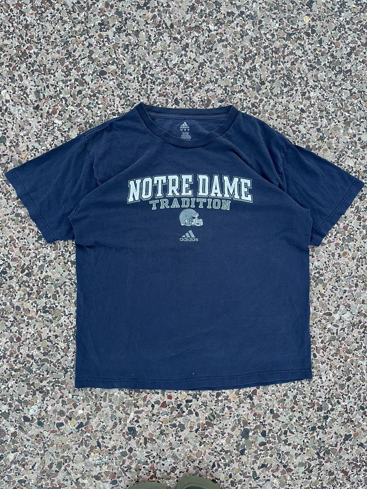 Adidas × Vintage Vintage adidas navy tee football notre dame tradition Size US M / EU 48-50 / 2 - 2 Thumbnail