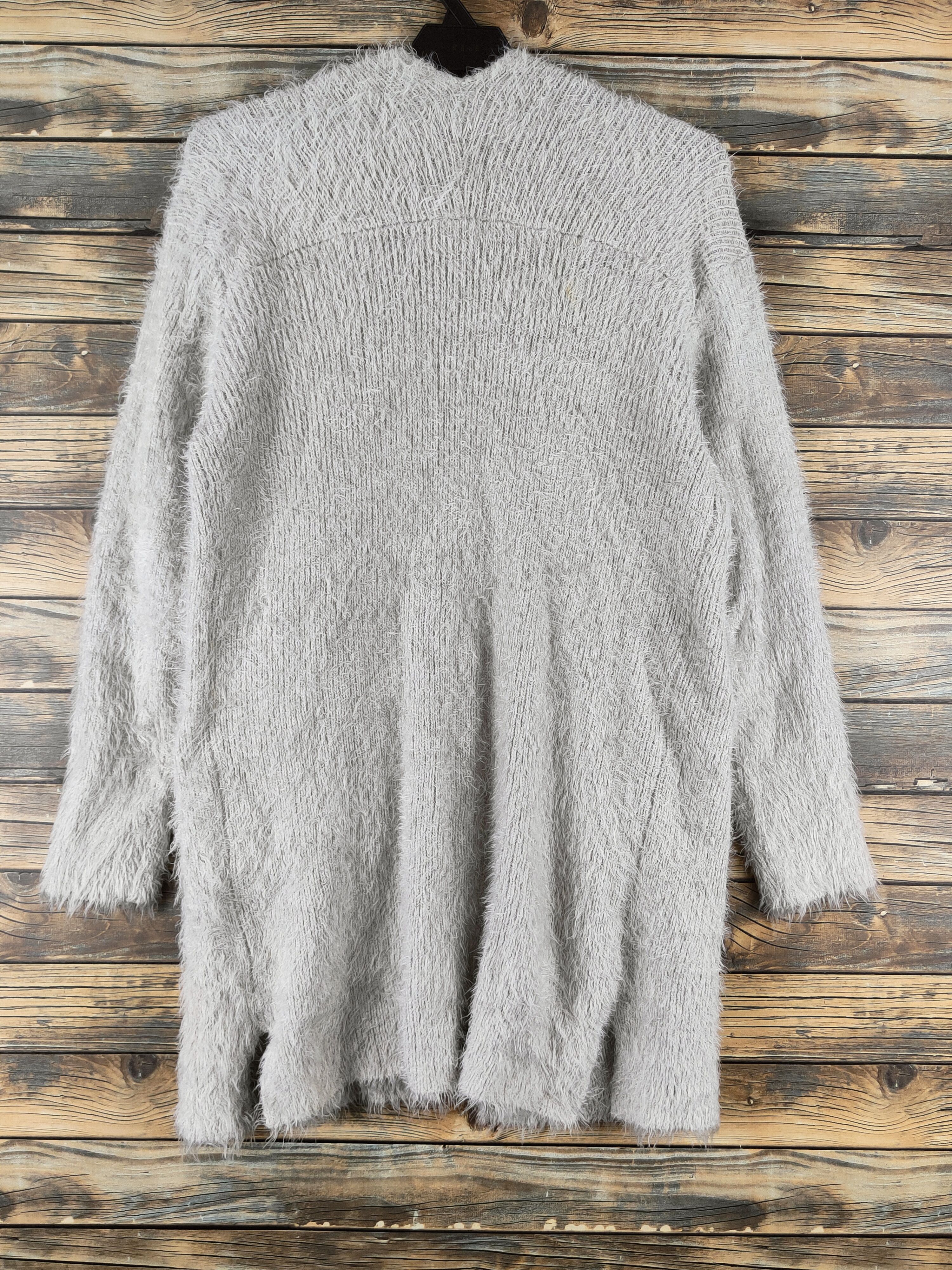 Japanese Brand DL Bou Jeloud Gray Fur Mohair Knitwear Cardigans #46-447 Size S / US 4 / IT 40 - 7 Thumbnail