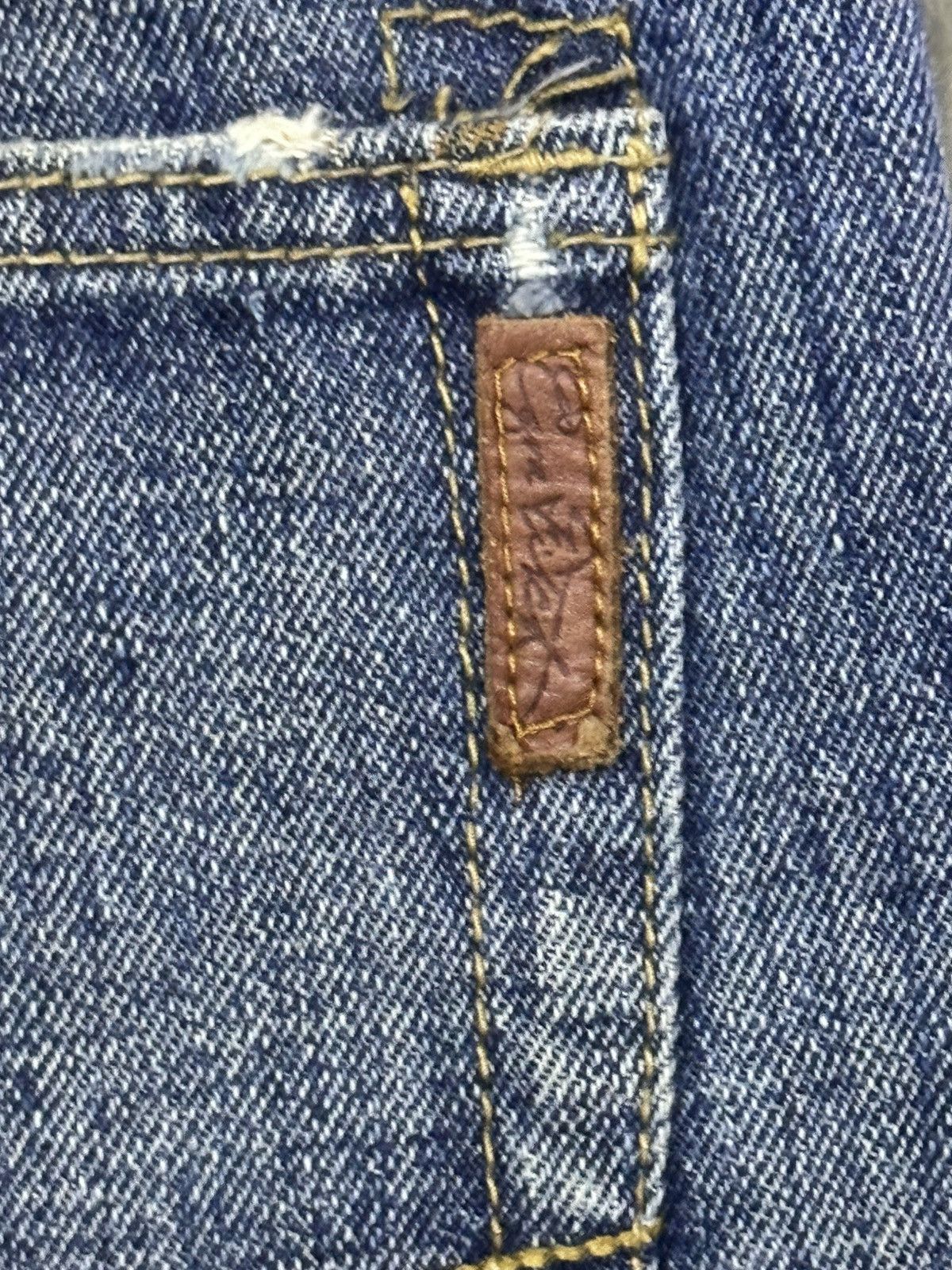Abercrombie & Fitch Rare Drop 💥 Vintage Ezra Fitch Baggy Straight Jean LGB Style Size US 35 - 10 Thumbnail