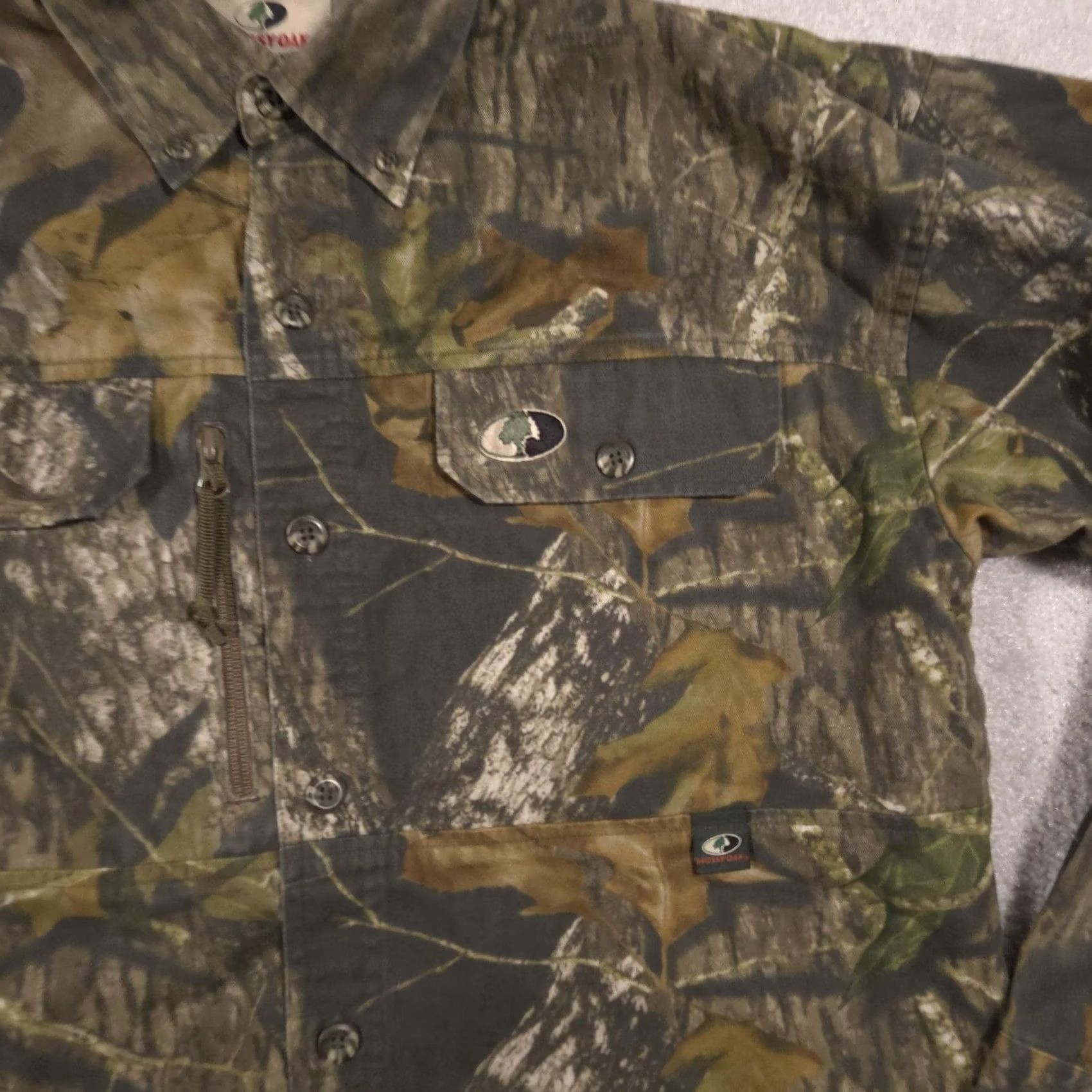 Vintage VINTAGE Mossy Oak Shirt Mens Medium Green Camo Long Sleeve Button Scent-Stop Hunting Size US M / EU 48-50 / 2 - 4 Thumbnail