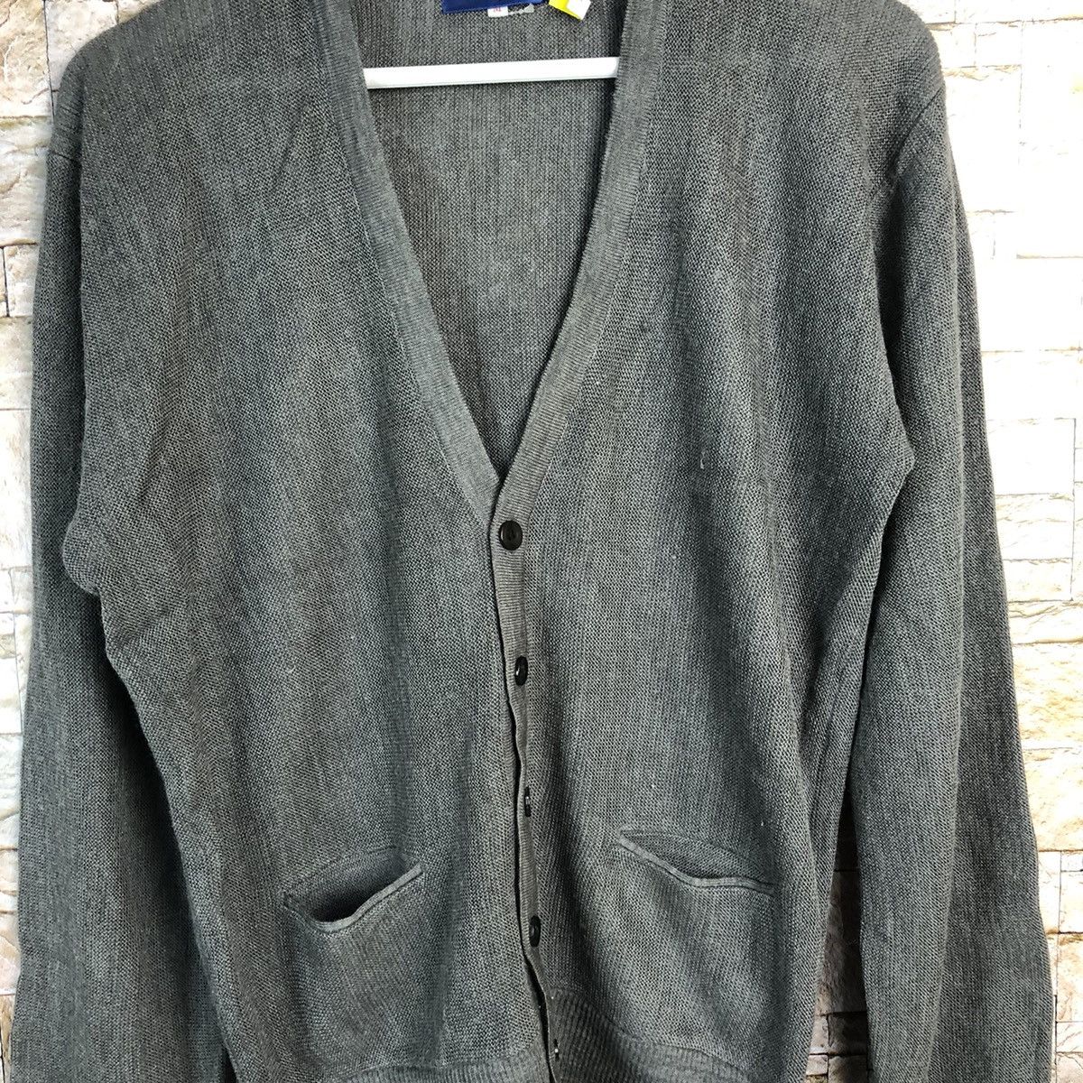 Japanese Brand Wayne Grey Cardigan Knitwear vintage japan #A271 Size US M / EU 48-50 / 2 - 5 Thumbnail