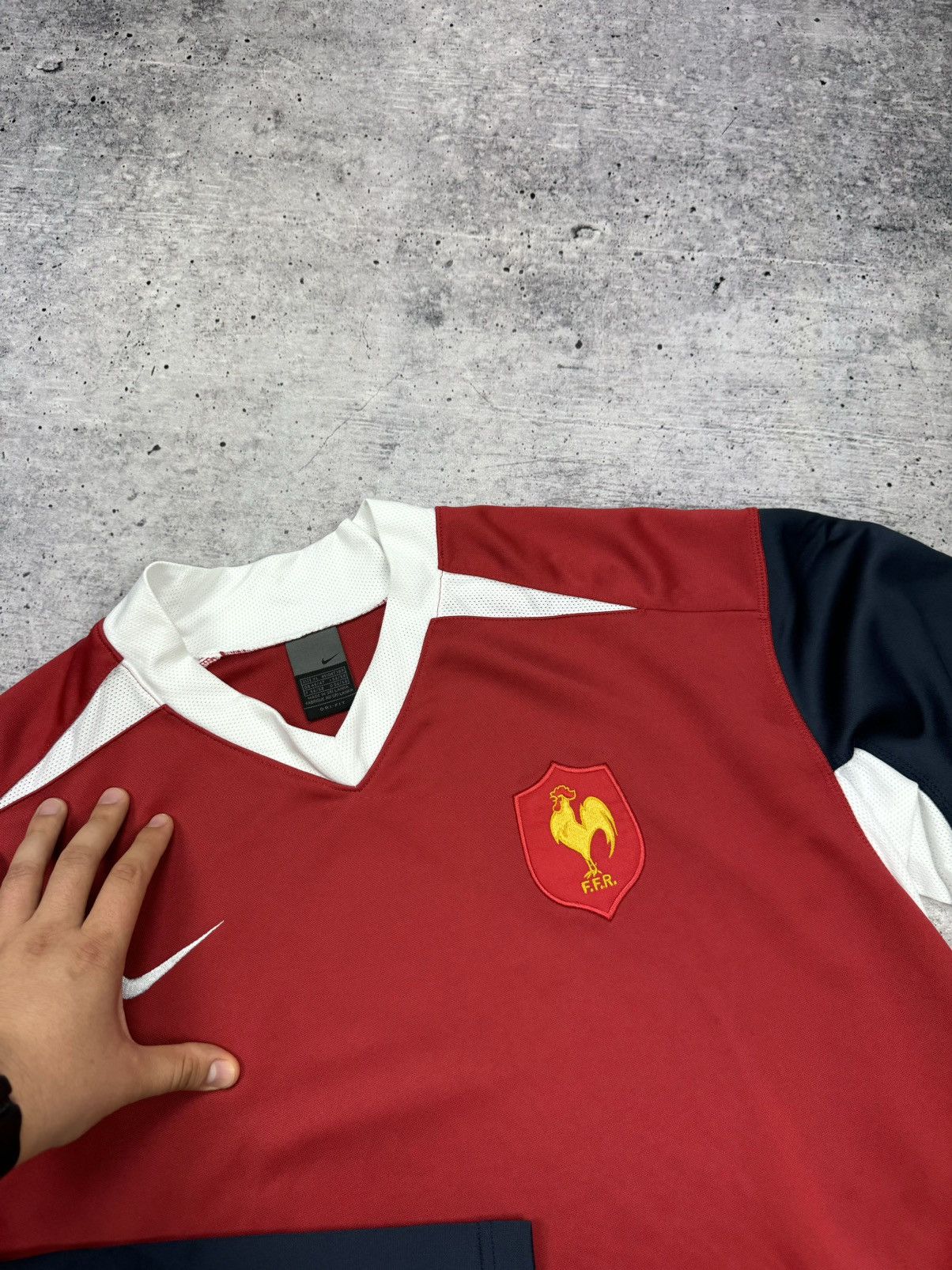 Nike × Vintage Vintage Nike Y2K 2004 France National Team Longsleeve Jersey Size US XL / EU 56 / 4 - 8 Thumbnail