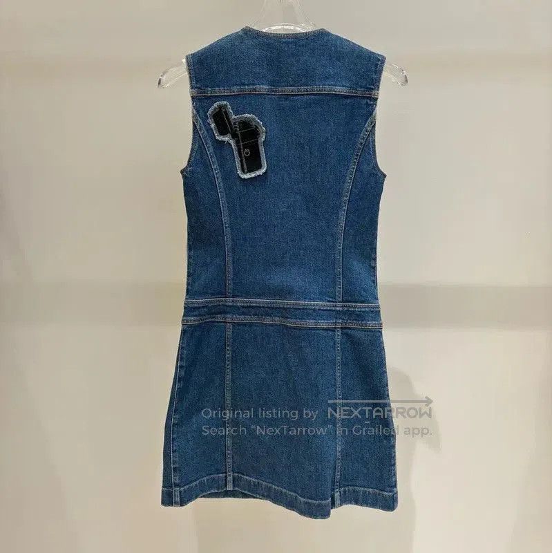 Louis Vuitton Louis Vuitton Short Sleeveless Denim Dress . Size S / US 4 / IT 40 - 1 Thumbnail