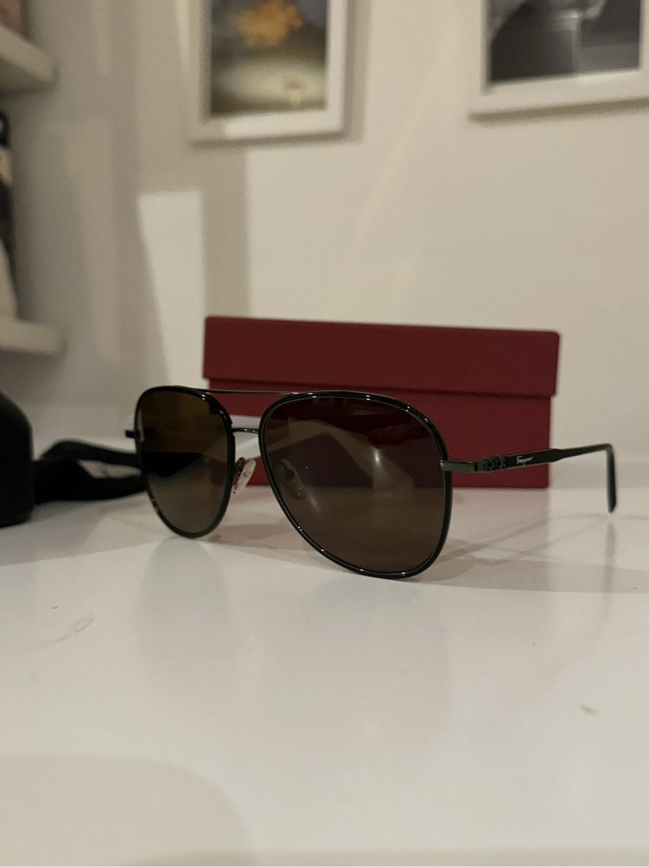 Salvatore Ferragamo Salvatore Ferragamo Men’s/Unisex Aviator Sunglasses New Size ONE SIZE - 4 Thumbnail