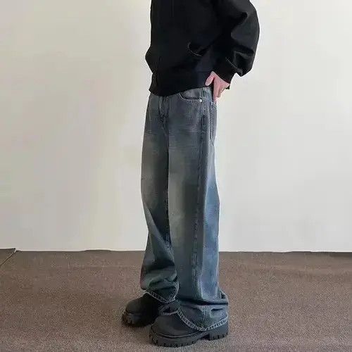 Japanese Brand Baggy Blue Denim Jeans, Grunge Jeans, Opium Jeans Size US 32 / EU 48 - 1 Thumbnail
