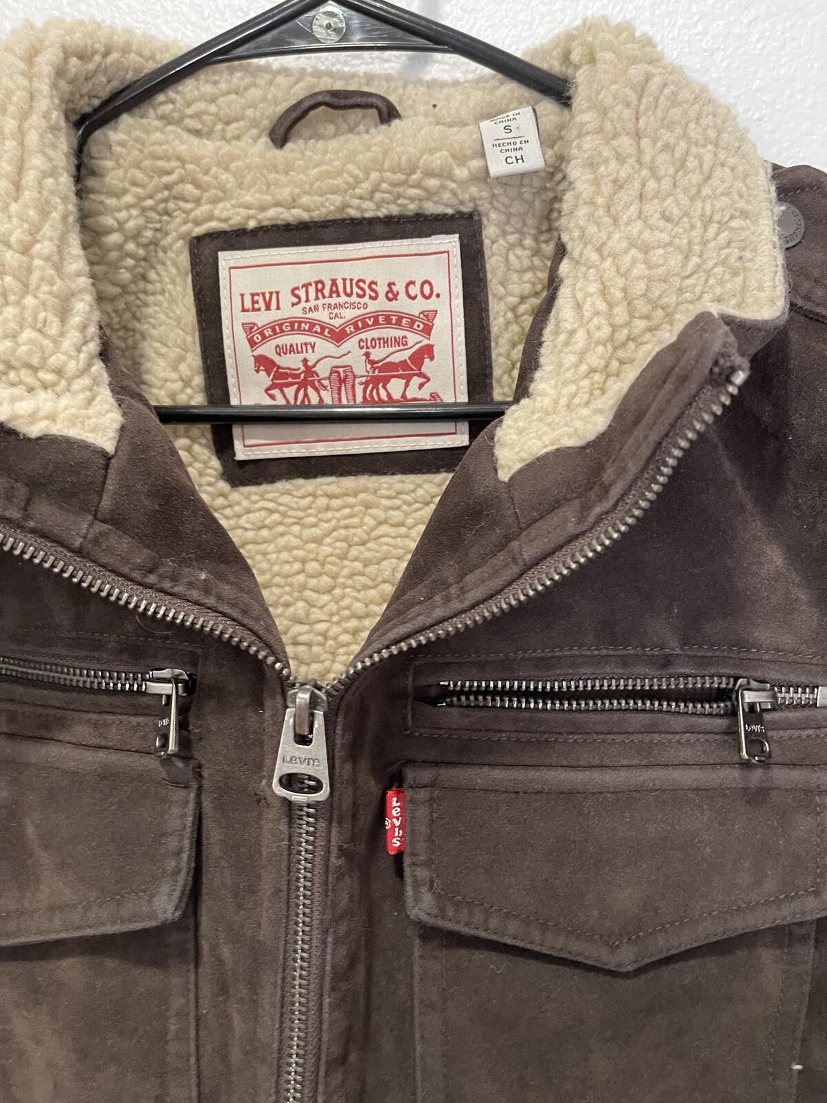 Other Levi's Brown Suede Sherpa Lined Jacket Size S Size US S / EU 44-46 / 1 - 3 Thumbnail