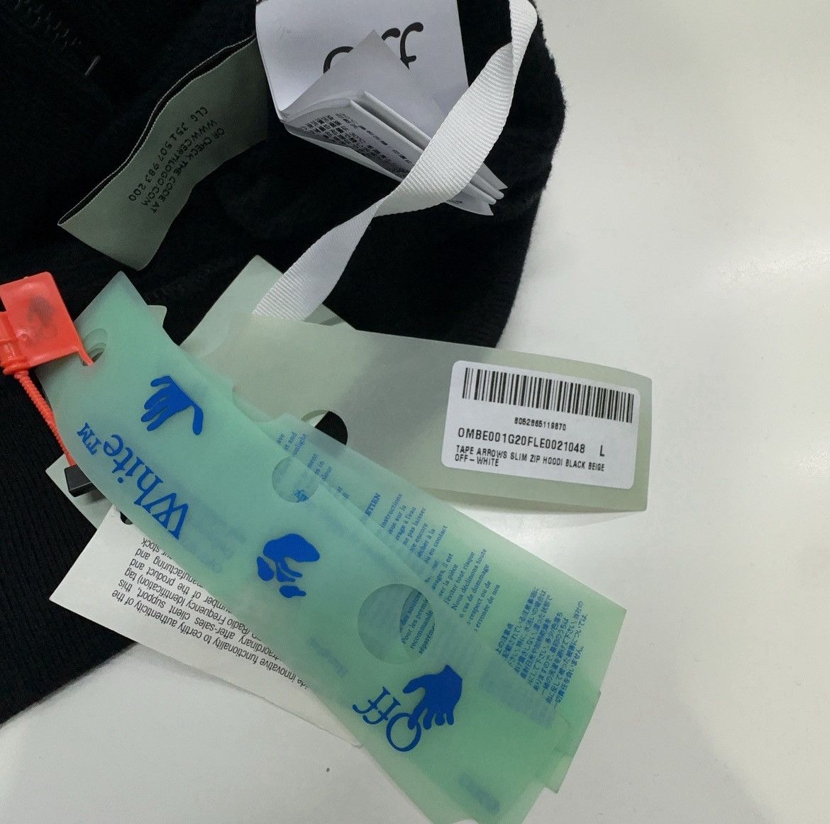 Off-White OFF-WHITE Tape Arrows Zip Up Hoodie Size US L / EU 52-54 / 3 - 3 Thumbnail