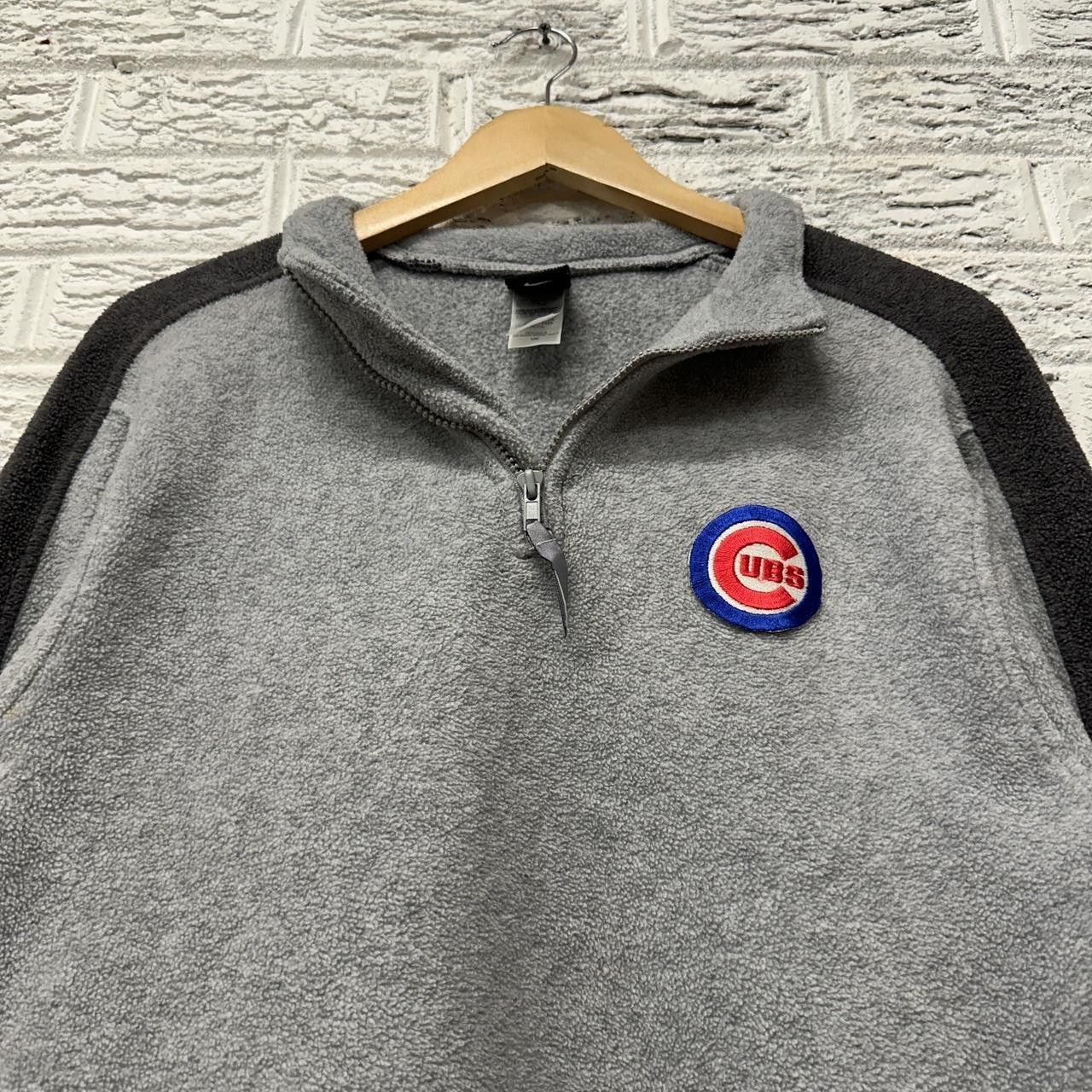 MLB × Nike × Vintage Vintage Nike Women’s Chicago Cubs 1/4 Zip Fleece Pullover Size L / US 10 / IT 46 - 1 Thumbnail