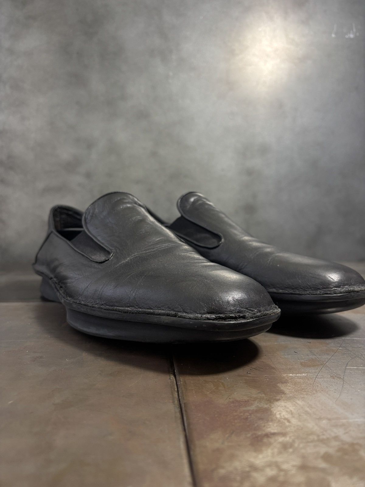 Bruno Bordese 2000s Clone by Bruno Bordese Leather Loafers Designer Square Size US 12 / EU 45 - 17 Thumbnail
