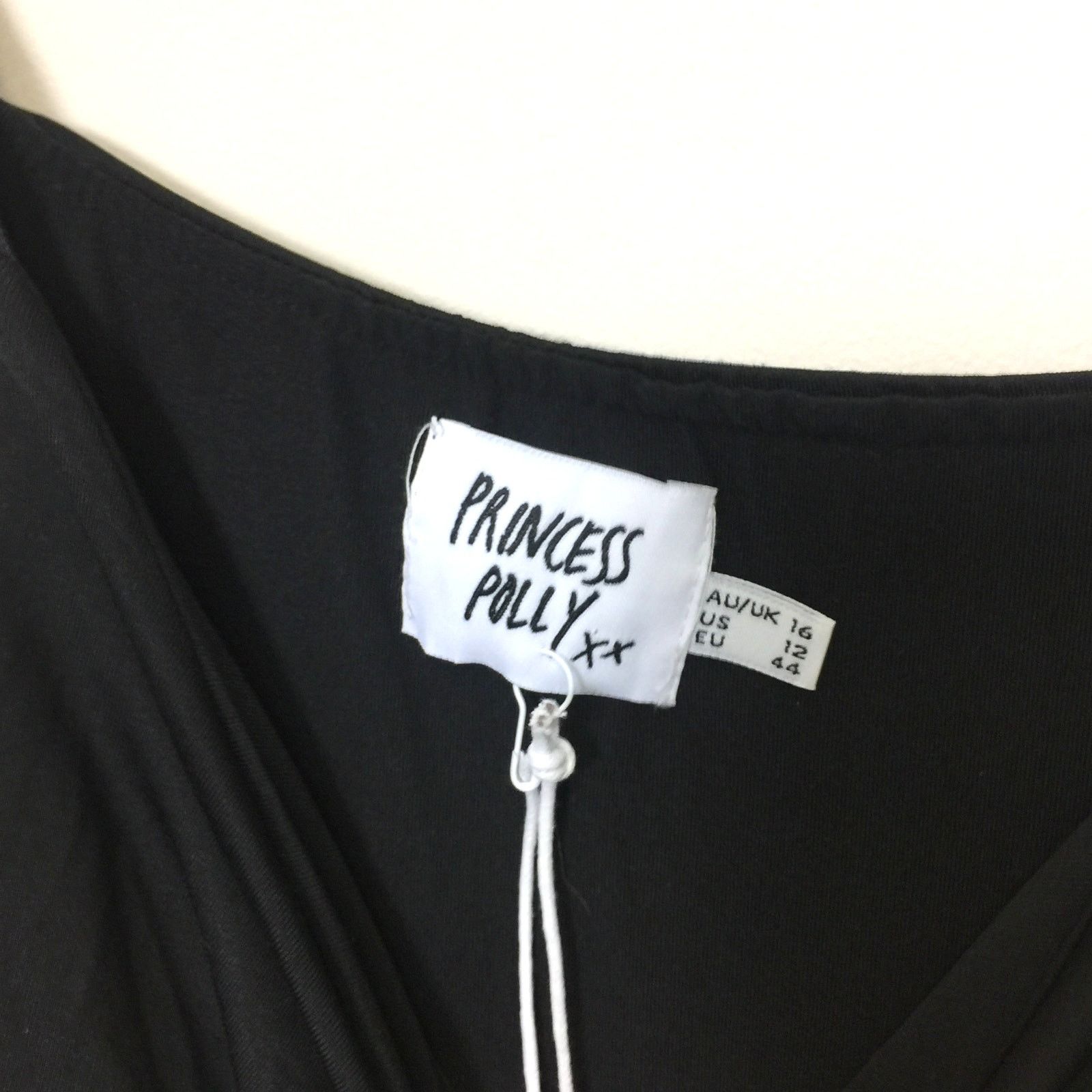 PRINCESS POLLY New Princess Polly Adalee Midi Dress Black Size 12 Size XL / US 12-14 / IT 48-50 - 4 Thumbnail