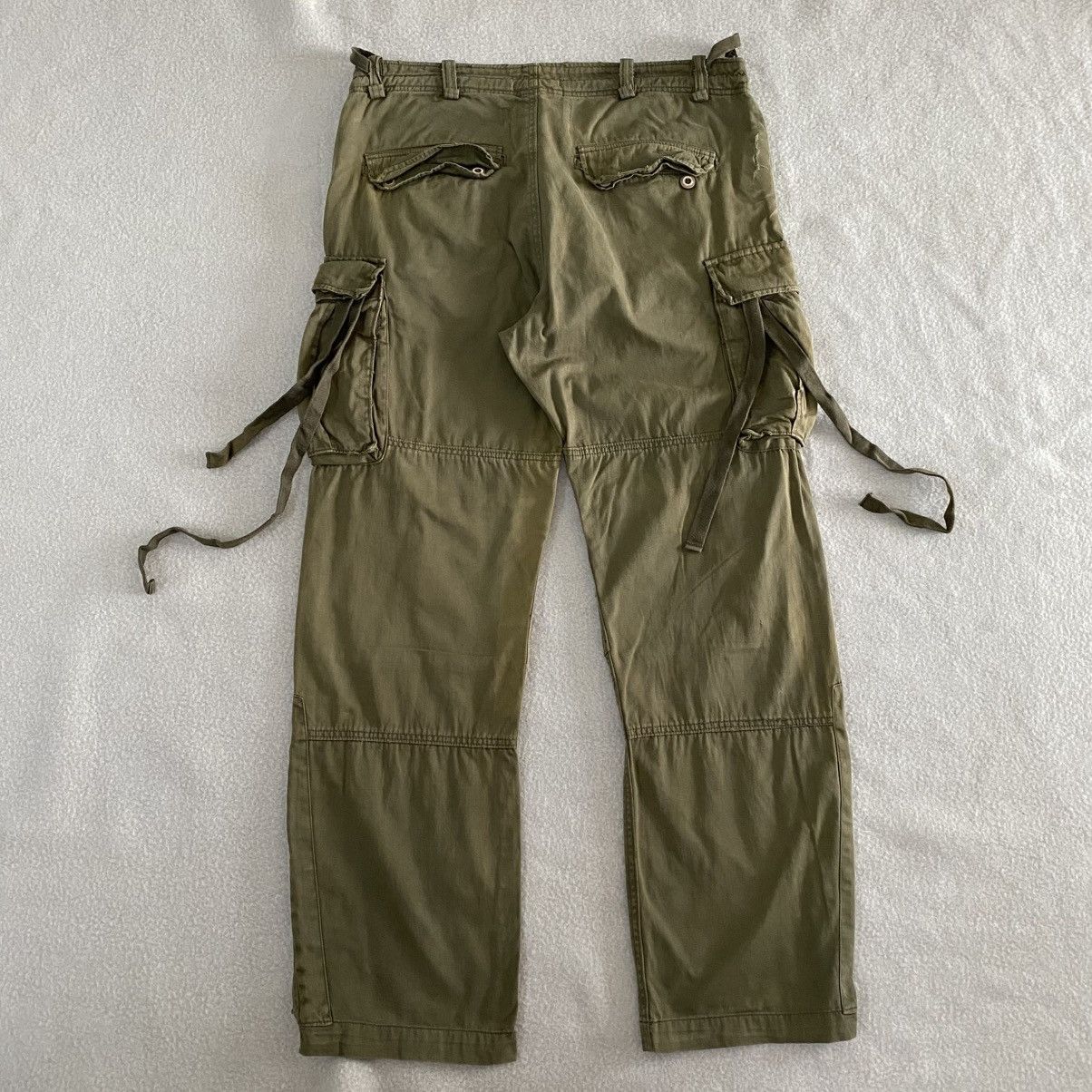 If Six Was Nine × Japanese Brand × Vintage Vintage 00's Distressed Cargo Utility Military Pants W36 Size US 36 / EU 52 - 4 Thumbnail