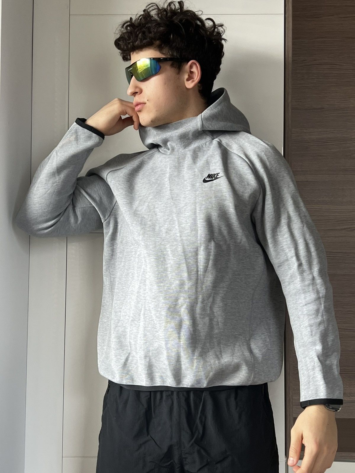 Nike ‼️Nike Tech Fleece Rare Grey Hoodie‼️ Size US L / EU 52-54 / 3 - 5 Thumbnail