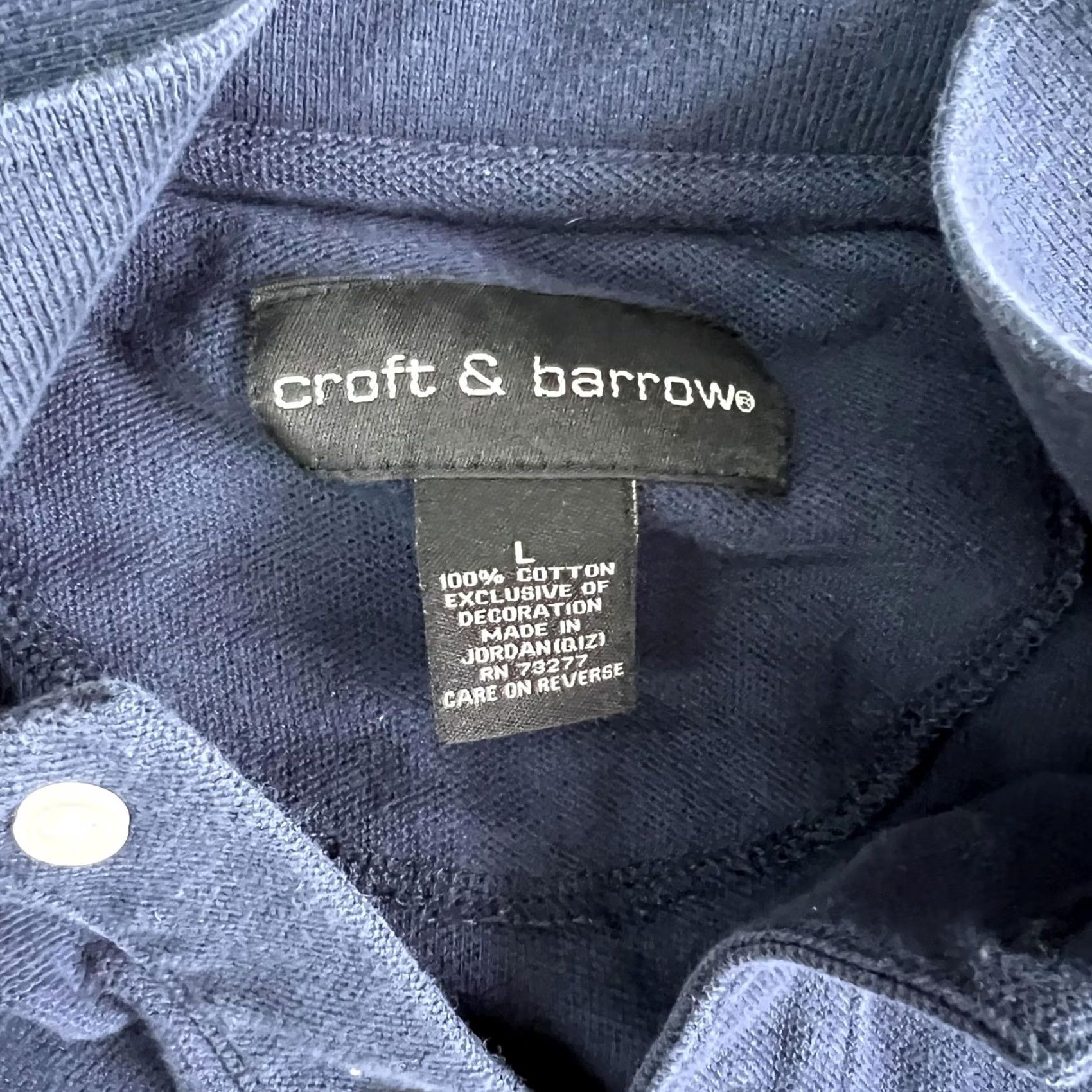 Croft & Barrow Croft & Barrow Polo Shirt Mens Large Navy Blue USA Golf Bag Embroidered Size US L / EU 52-54 / 3 - 3 Thumbnail