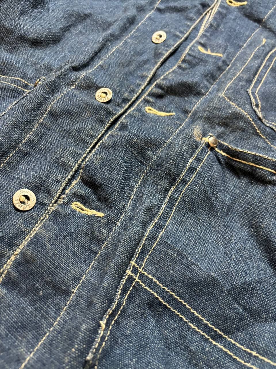 Japanese Brand × Vintage Vintage Y2K Idols South Side 90s Denim Jacket Religion Style Size US L / EU 52-54 / 3 - 6 Thumbnail