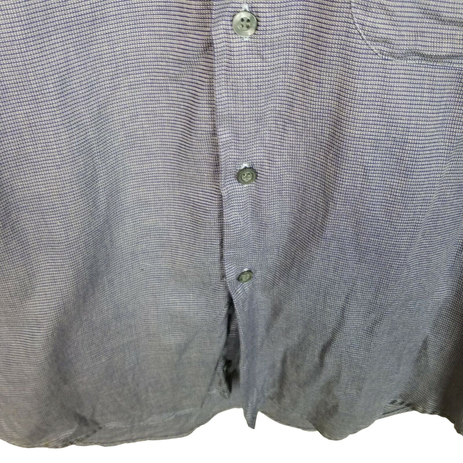Ermenegildo Zegna Ermenegildo Zegna Soft Men Geometric Dress Shirt 37 Designer Size US S / EU 44-46 / 1 - 3 Thumbnail