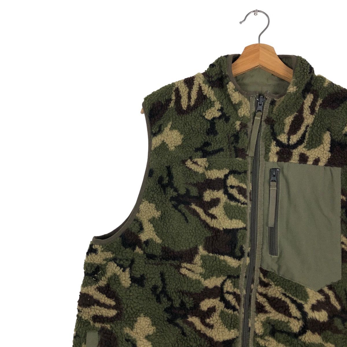 Japanese Brand 🔥Vintage Reversible Vest Jacket Camo Houston Military Size US XL / EU 56 / 4 - 7 Thumbnail