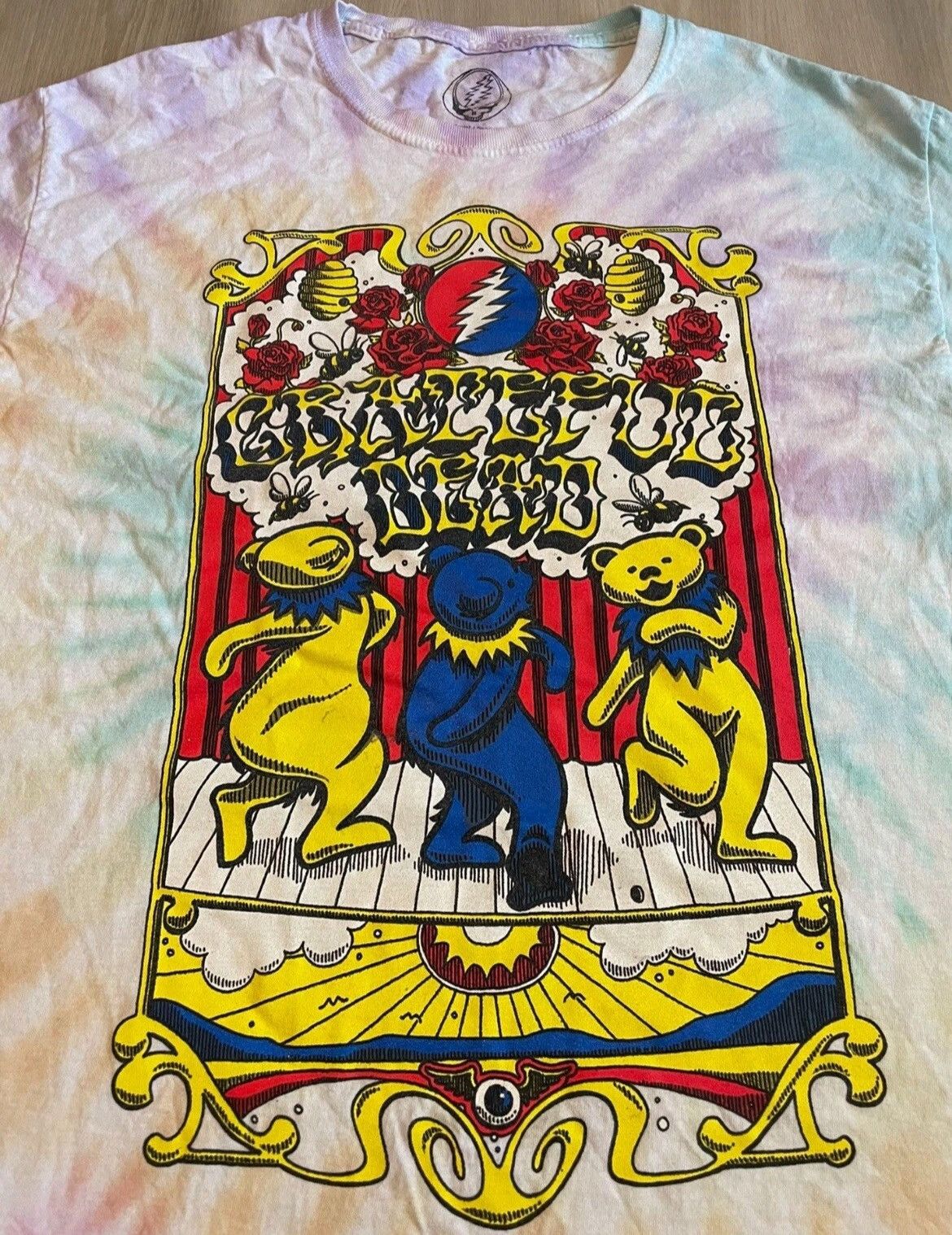 Grateful Dead Official Licensed Grateful Dead Tye-dye Tee Sz S-M Size US M / EU 48-50 / 2 - 2 Thumbnail