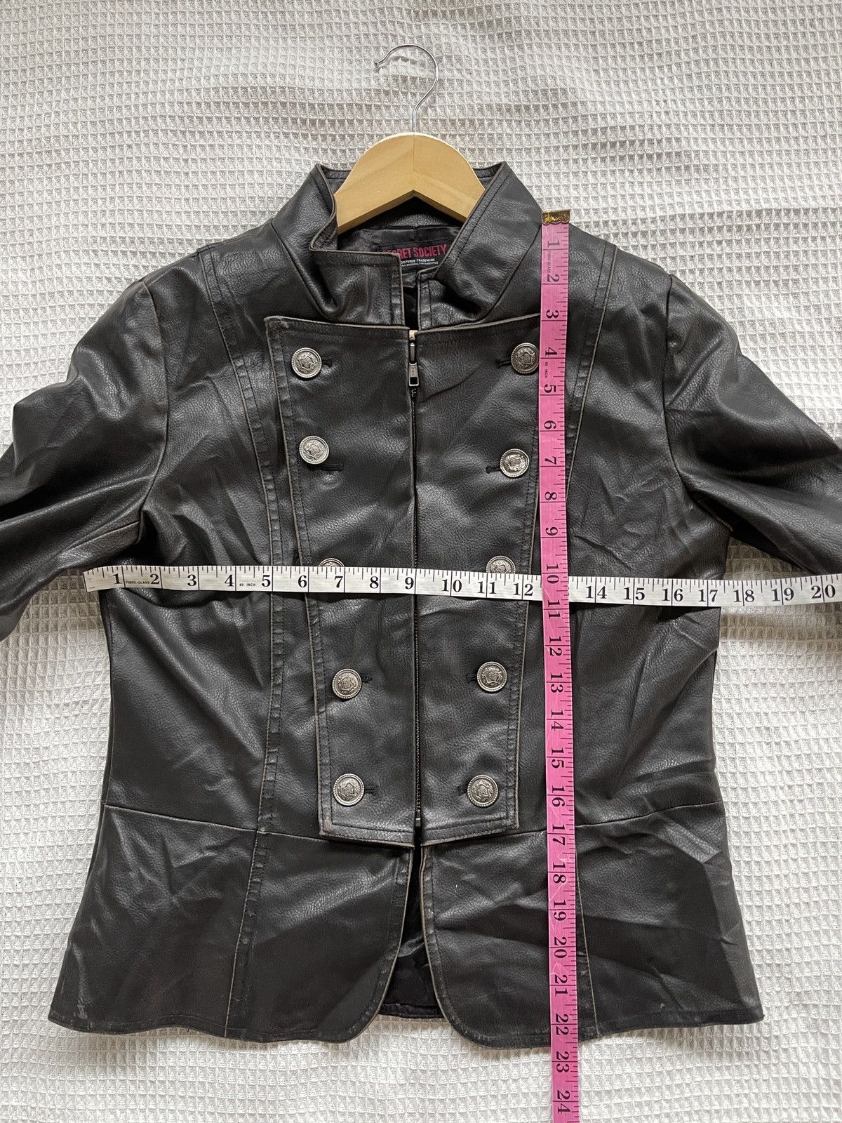 Japanese Brand Last Drop🔥Vtg SECRET SOCIETY Leather Jacket Seditionaries Size US S / EU 44-46 / 1 - 13 Thumbnail