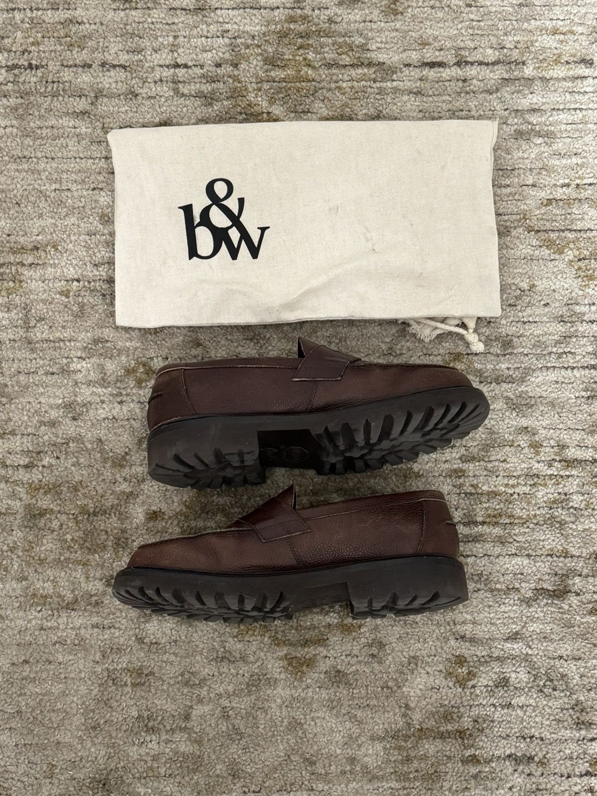 Blackstock & Weber Ellis Penny Loafer, Lug sole, Brown/Chocolate Size US 8 / EU 41 - 2 Thumbnail