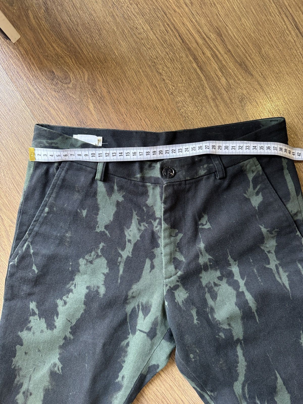 Dries Van Noten Dries Van Noten AW2014 Bleach-Dyed Runway Pants Size US 31 - 2 Thumbnail