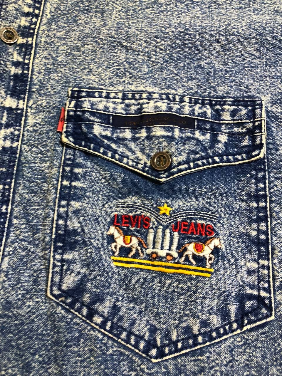 Levi's Levi's Vintage Clothing LVC BIG E Denim Western Shirt Size US XL / EU 56 / 4 - 6 Thumbnail