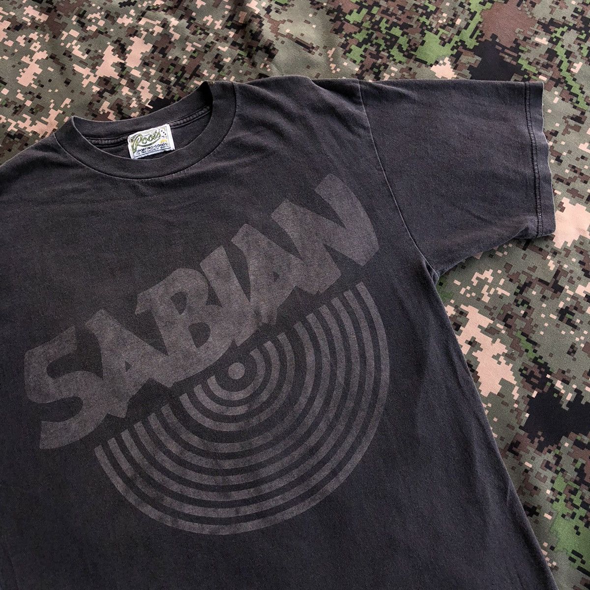 Band Tees × Vintage Vtg Sabian Drum Cymbal Tshirt Size US L / EU 52-54 / 3 - 1 Thumbnail