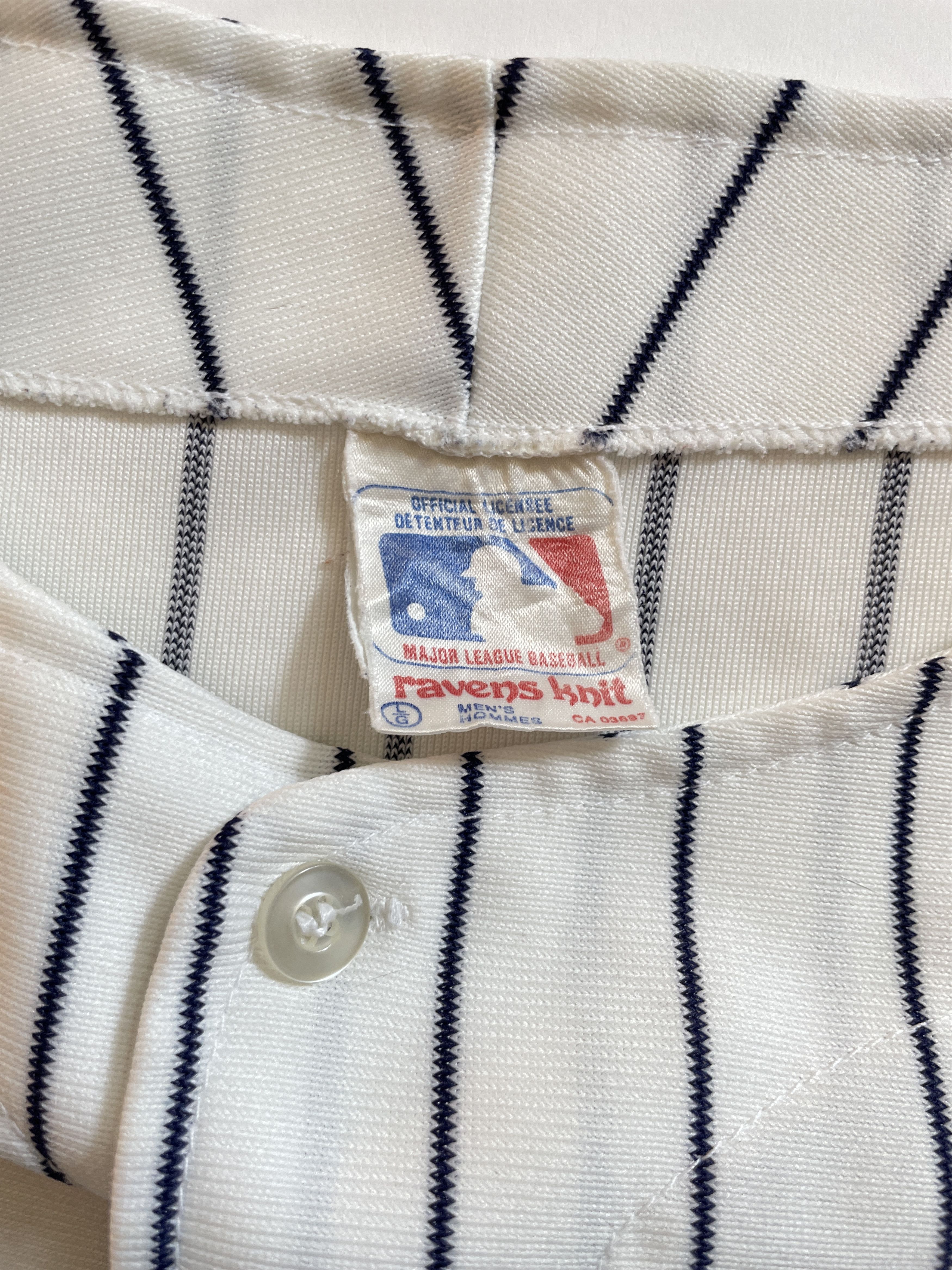 New York Yankees × Vintage 1980s New York Yankees Baseball MLB Jersey Size US L / EU 52-54 / 3 - 3 Thumbnail