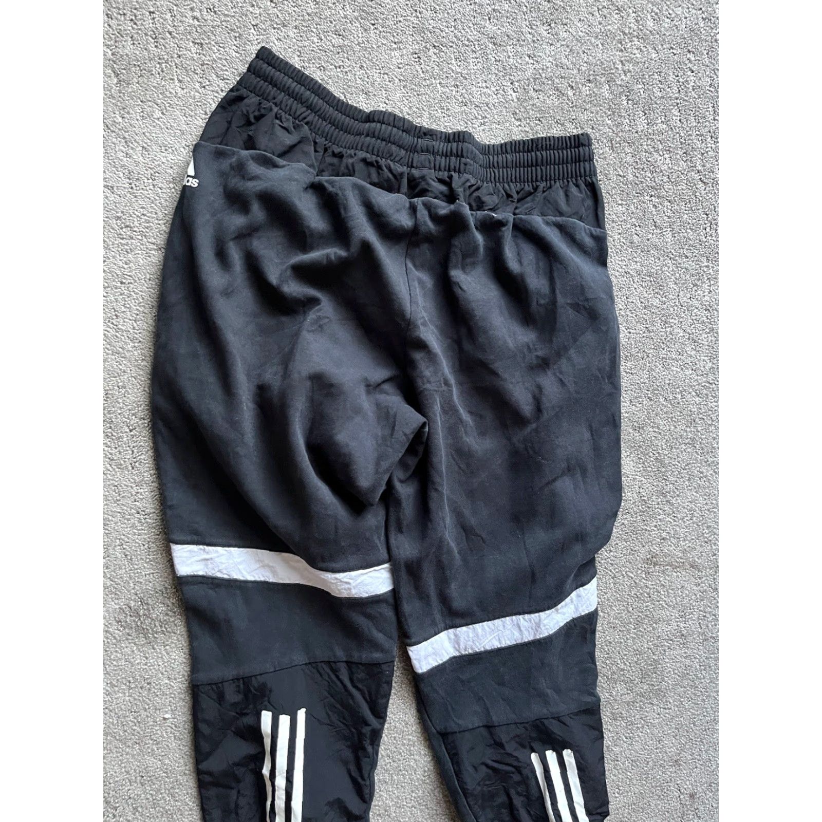 Adidas adidas Joggers Men M Black Reflective Striped Tapered Pants Activewear Casual Sports DZ0399 Size US 31 - 4 Thumbnail