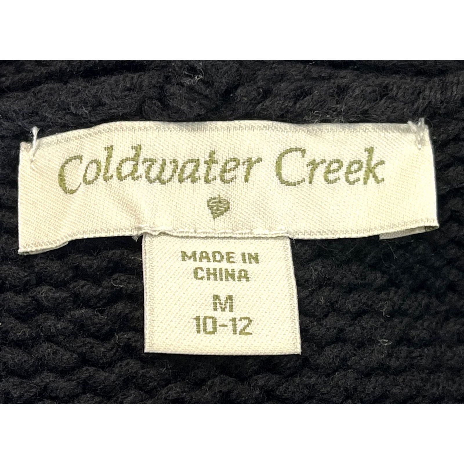 Coldwater Creek Coldwater Creek Sweater Vest Womens M Black White V-Neck Fair Isle Reindeer Knitted Cotton Blend Button Holiday Winter Scandinavian Vest Size M / US 6-8 / IT 42-44 - 7 Thumbnail