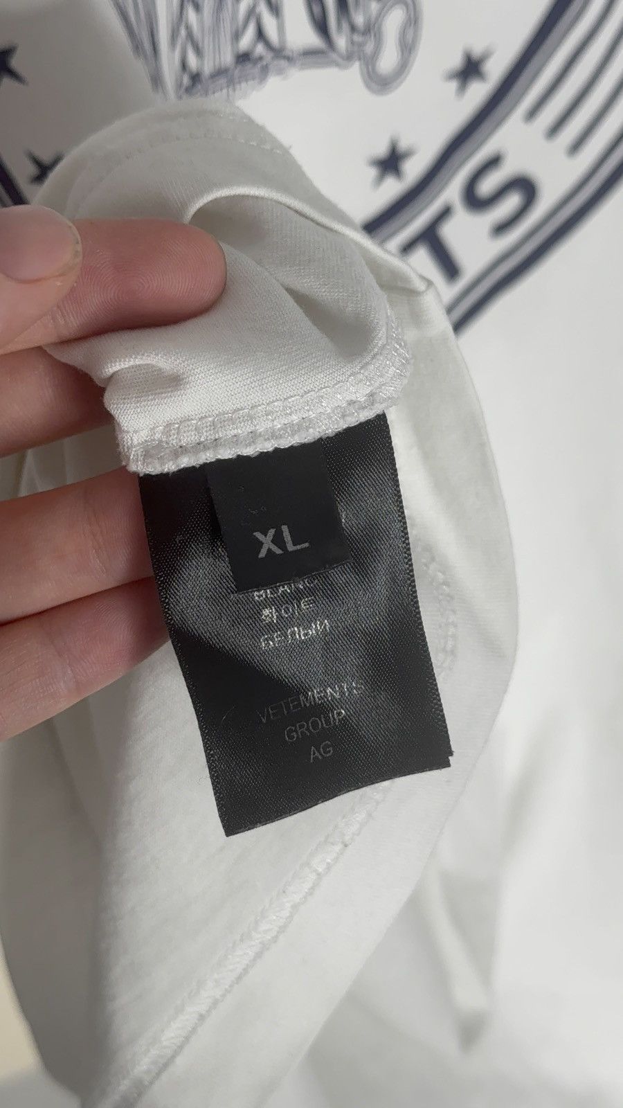 Vetements ✅Vetements Global Intelligence white t-shirt TWSL XL Size US XL / EU 56 / 4 - 8 Thumbnail