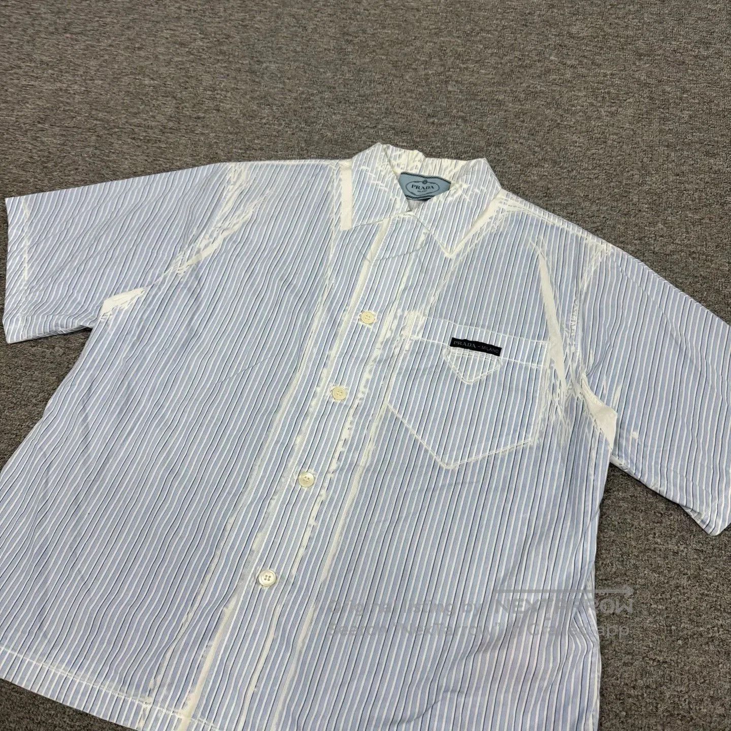 Prada Prada Blue White Striped Short. Size US M / EU 48-50 / 2 - 7 Thumbnail