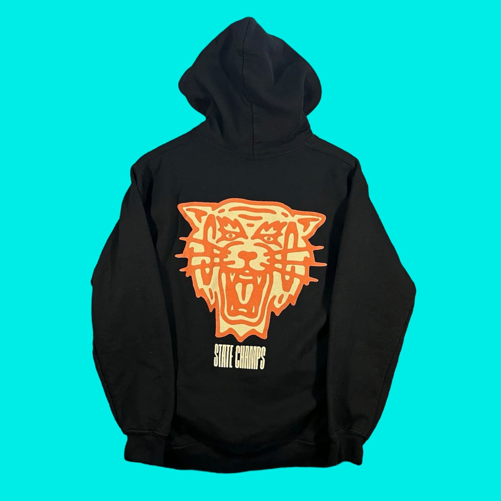 State Champs Hoodie Living Proof Merch Pop Punk Band – Unisex Adults Small Black Pullover Hooded