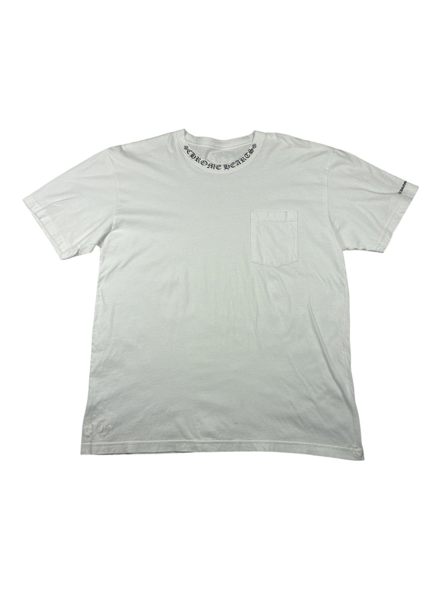 Chrome Hearts Chrome Hearts Neck Letters Logo T-Shirt Size US XL / EU 56 / 4 - 1 Thumbnail