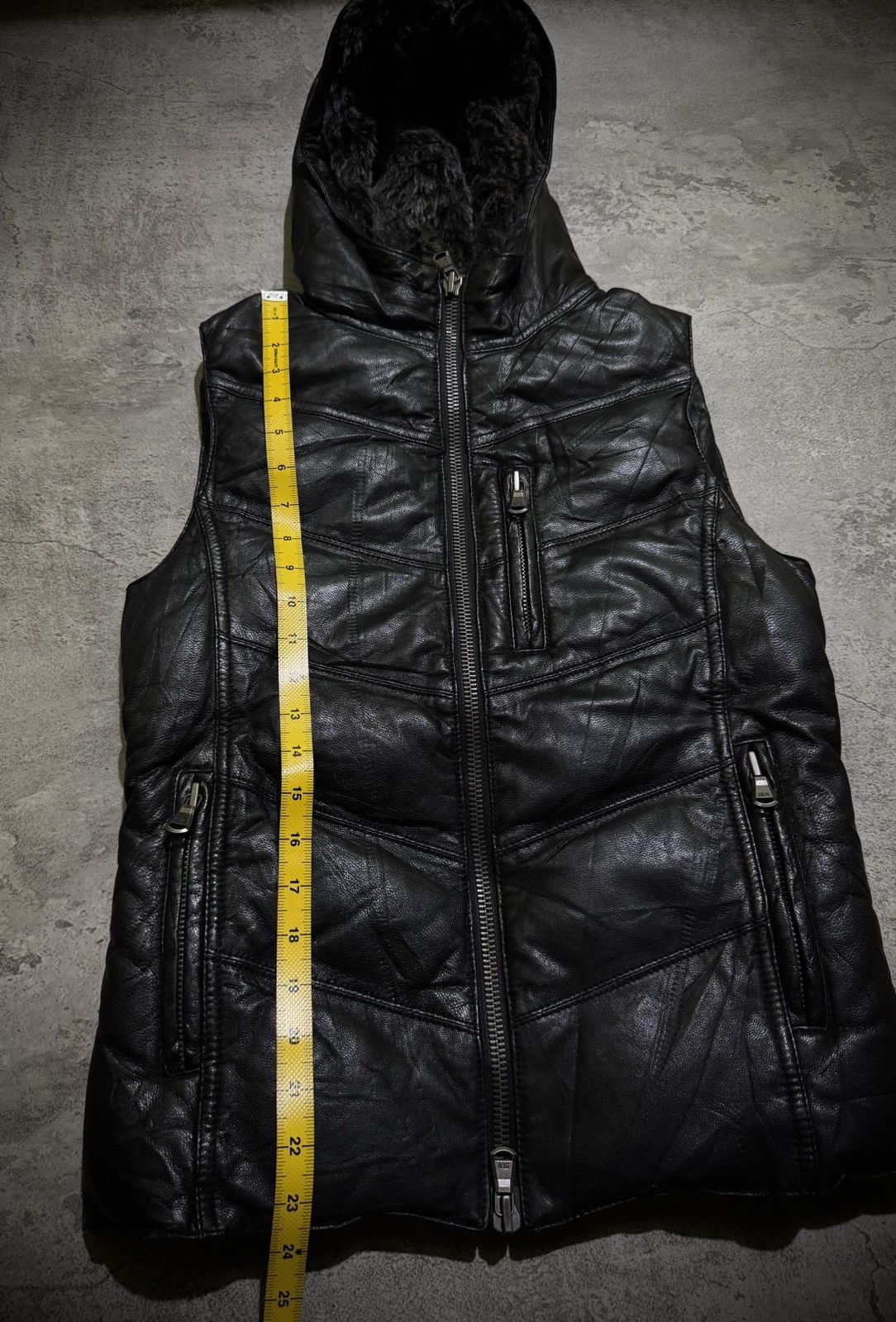 Shellac Shade Shellac If six was nine Goat Leather Black Vest Size US M / EU 48-50 / 2 - 12 Thumbnail