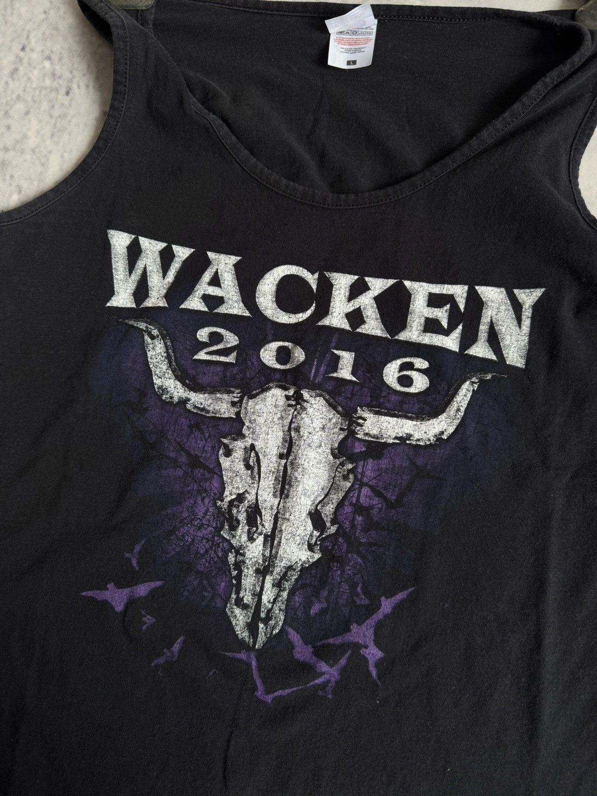 Band Tees × Vintage Vintage metal tank top tee Wacken immortal 2016 tour Size US L / EU 52-54 / 3 - 5 Thumbnail
