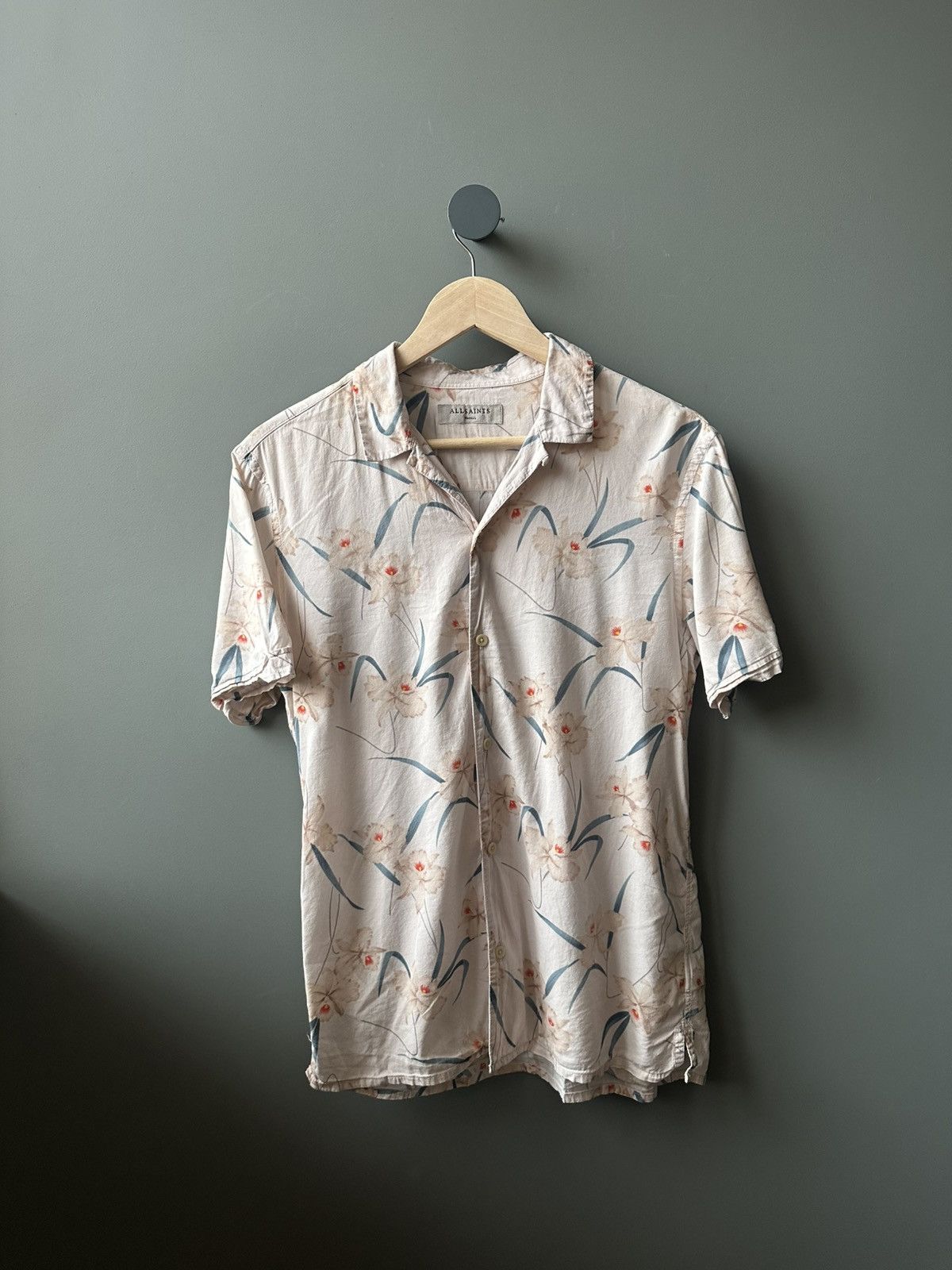 Allsaints Allsaints AARU SS Cotton Viscose Shirt Size S Size US S / EU 44-46 / 1 - 1 Thumbnail