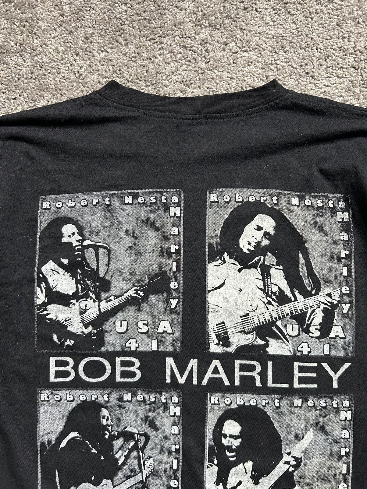 Vintage Vintage Bob Marley Bootleg Rap Tee Thailand Double Sided Size US L / EU 52-54 / 3 - 6 Thumbnail