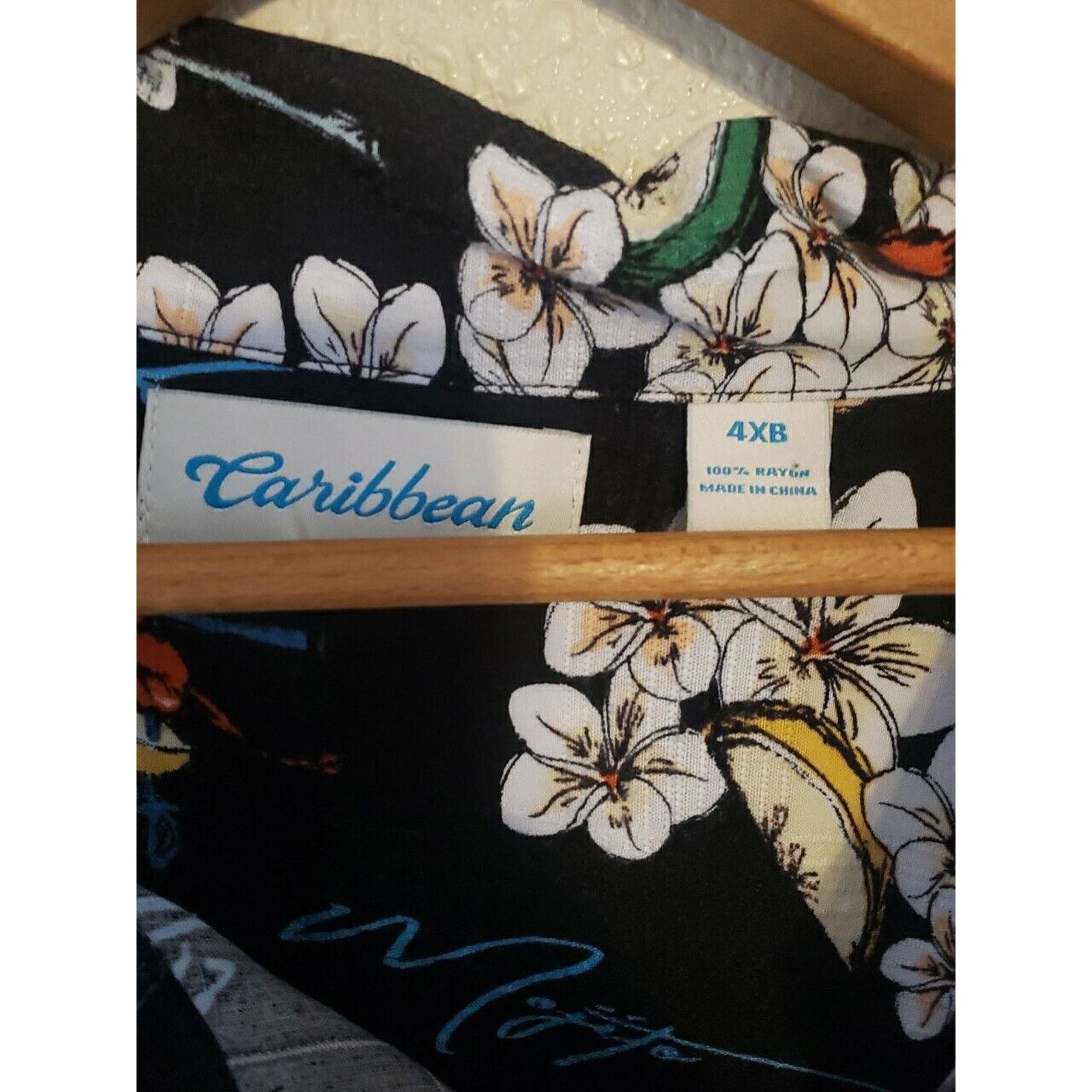 Caribbean Men 4XB Caribbean Hawaiian Shirt Tiki Bar cocktail Shirt Size US XXL / EU 58 / 5 - 5 Thumbnail