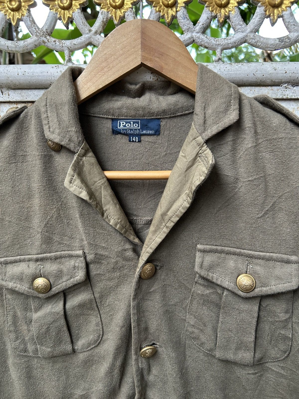Polo Ralph Lauren Vintage PRL Pocket Cardigan Khaki Polo Ralph Lauren Size US XXS / EU 40 - 3 Thumbnail