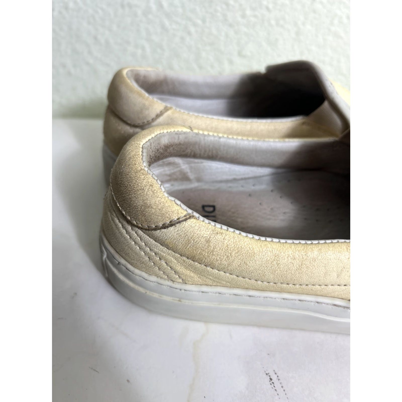Diemme Diemme Footwear Womens Slip On Sneaker Garda Leather Taupe Beige Size 39 US 8 Womens Sneaker Casual Shoes Size US 8 / IT 38 - 4 Thumbnail