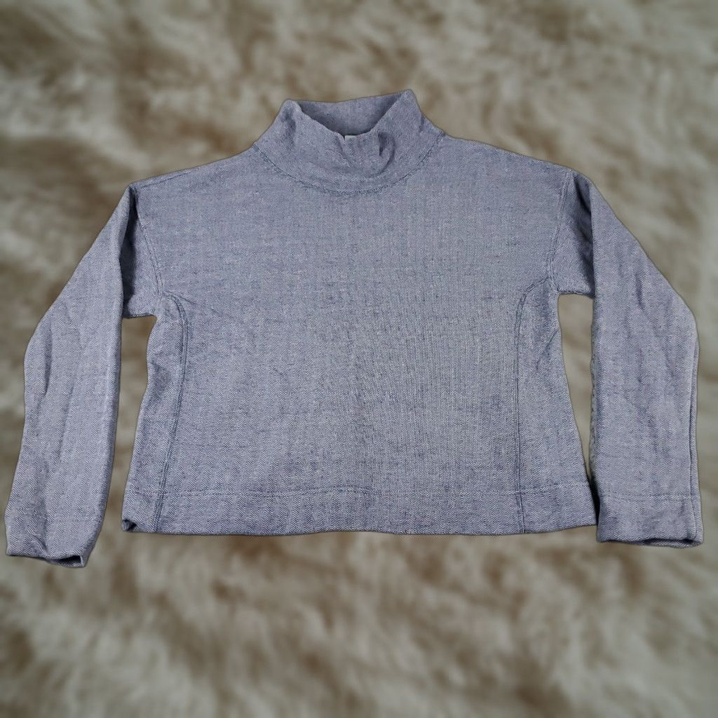 Vineyard Vines VINEYARD VINES Sweater Womens Large Blue Pullover Mock Neck Long Sleeve Knit Top Size L / US 10 / IT 46 - 1 Thumbnail