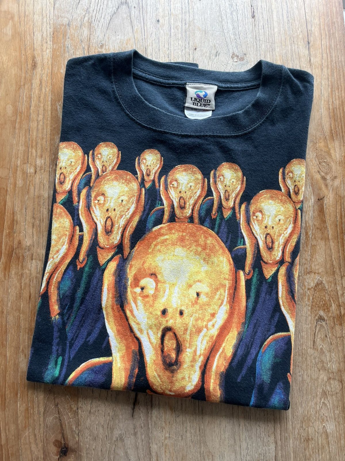 Y*u様 1996 Liquid Blue \"ムンクの叫び\" tee vintage-1996-liquid-blue-