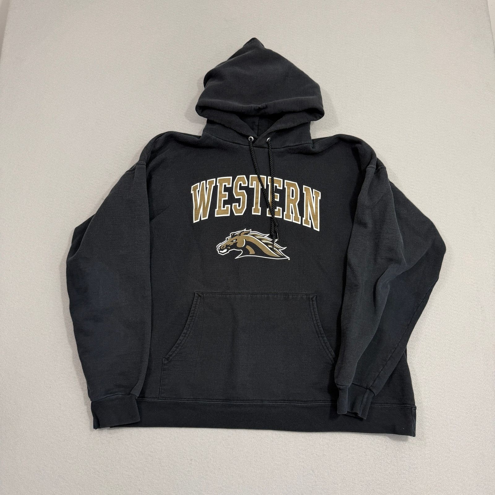 Vintage Vintage Western Michigan Broncos Hoodie Mens Large Black Size US L / EU 52-54 / 3 - 1 Thumbnail