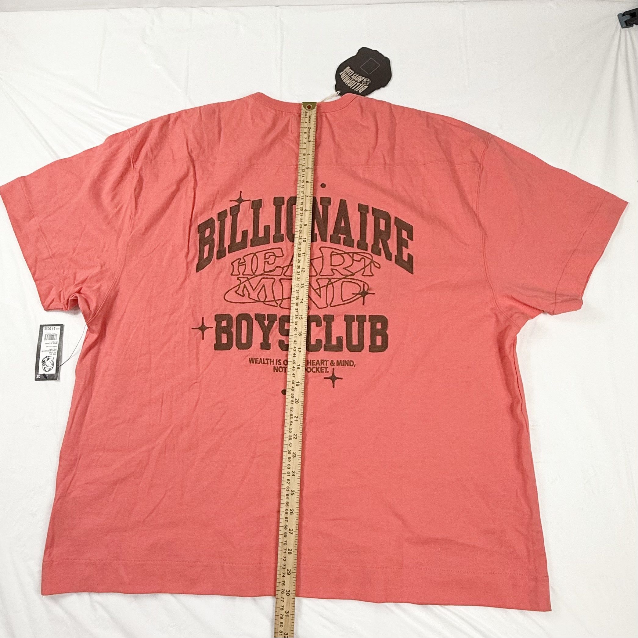 Billionaire Boys Club Billionaire Boys Club BBC Heart Mind Tee Coral Pink XXXL NWT Size US XXL / EU 58 / 5 - 4 Thumbnail